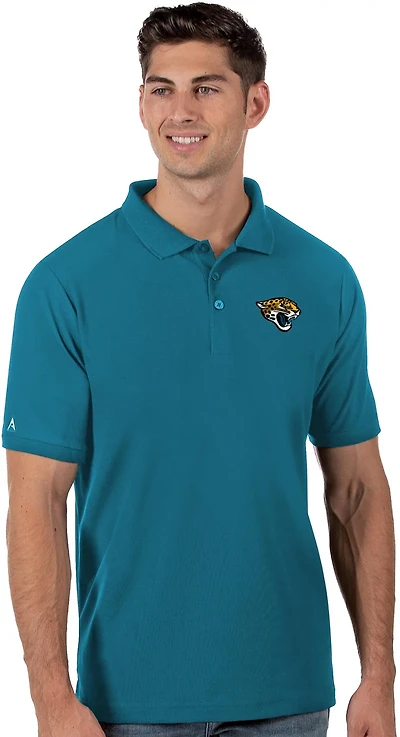 Antigua Men's Jacksonville Jaguars Legacy Short Sleeve Polo Shirt