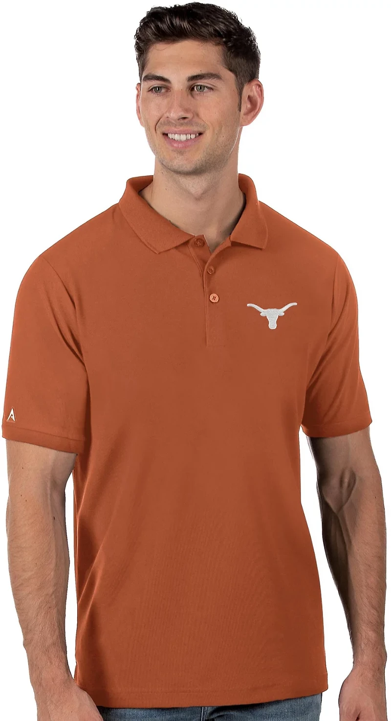 Antigua Men's University of Texas Legacy Pique Polo Shirt