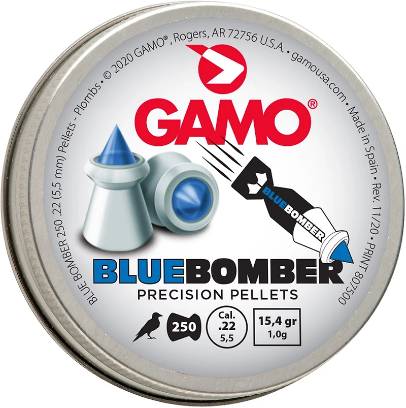 Gamo .22 Caliber Blue Bomber Pellets 250-Count