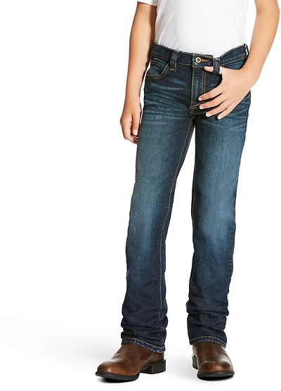 Ariat Boys' B5 Legacy Stretch Stackable Slim Fit Straight Leg Durham Jeans