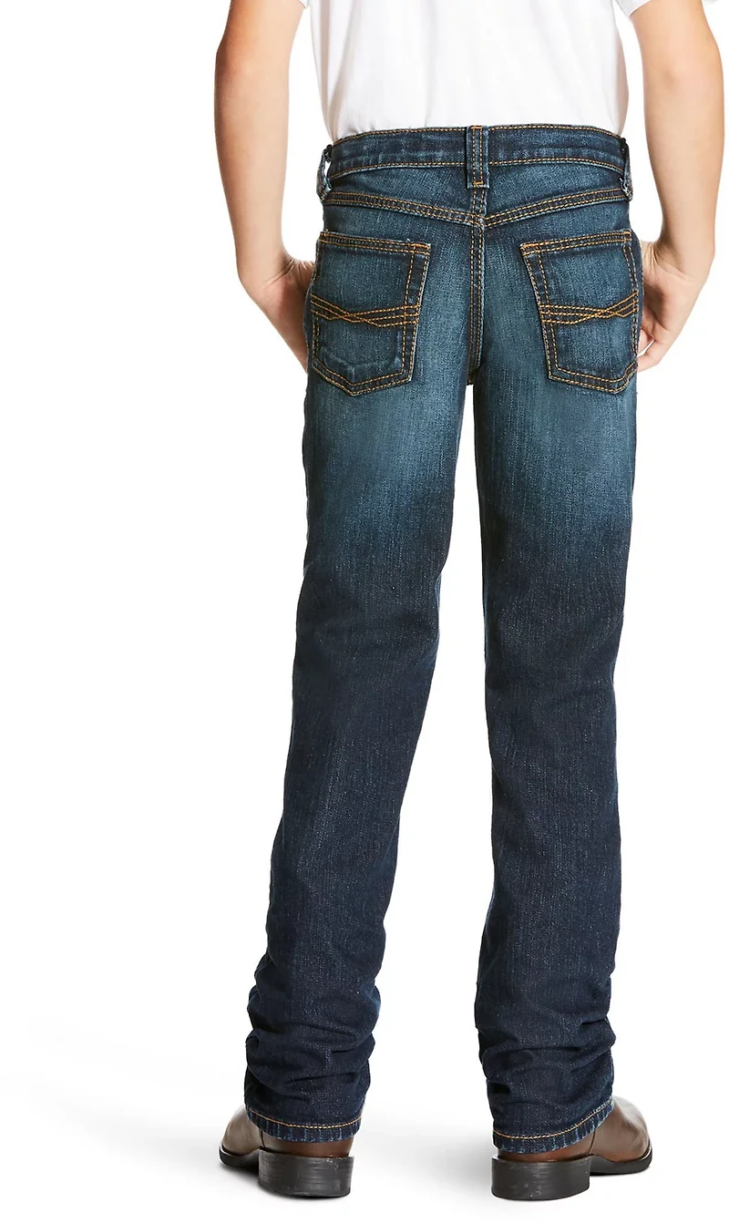 Ariat Boys' B5 Legacy Stretch Stackable Slim Fit Straight Leg Durham Jeans