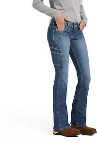 Ariat Women's Plus Rebar DuraStretch Raven Boot Cut Jeans