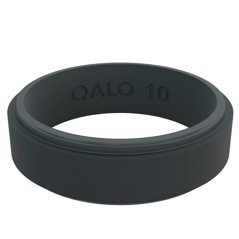 QALO Men’s Narrow Step Edge Ring