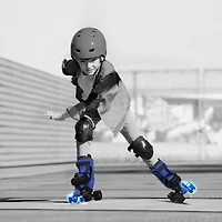 NEON Boys' Adjustable Light-Up Quad Skates