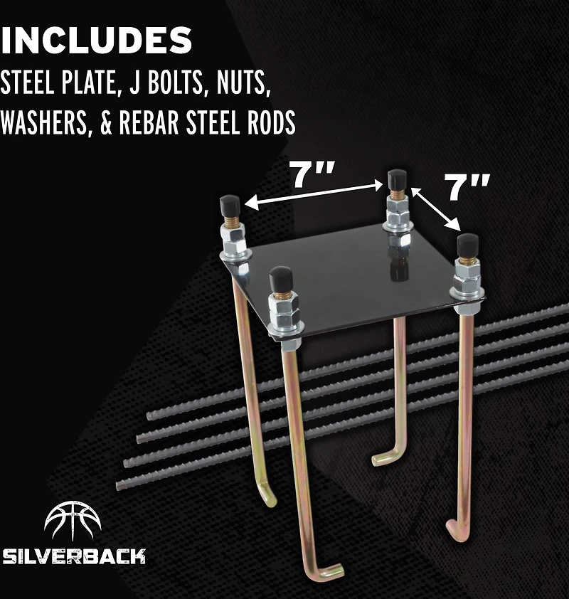 Silverback 7 in Basketball Hoop Anchor