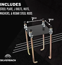 Silverback 7 in Basketball Hoop Anchor