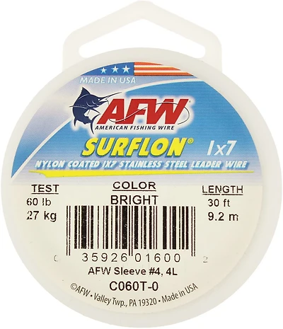 Hi-Seas Surflon 15 lb – 10 yd StainlessLead Fishing Line