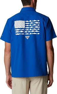 Columbia Sportswear Men's University of Kentucky Slack Tide Flag Camp Button Down Shirt