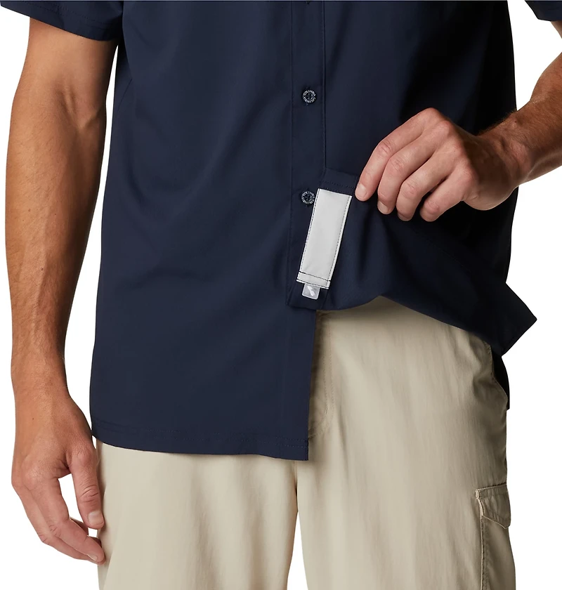 Columbia Sportswear Men's Auburn University Slack Tide Flag Camp Button Down Shirt