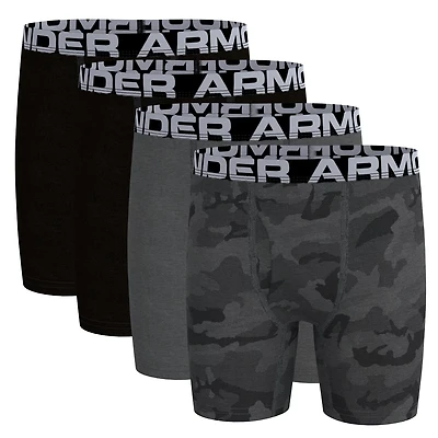 Under Armour Boys' Camo Cotton Boxer Briefs 4-Pack