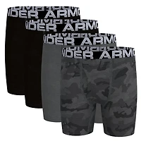 Under Armour Boys' Camo Cotton Boxer Briefs 4-Pack