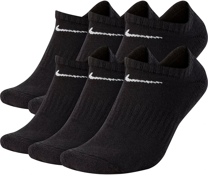 Nike Adults' Everyday Cushion No-Show Socks 6 Pack
