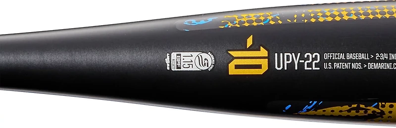DeMarini Adults' Uprising JBB 2022 Senior League Baseball Bat (-10)