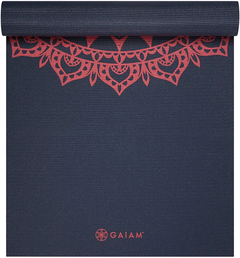 Gaiam Reversible Aubergine Swirl 24 x 68 0.24 Yoga Mat