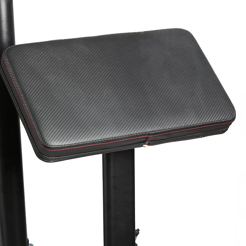 PRCTZ Adjustable Weight Bench with Olympic Squat Rack, Arm and Leg Developer, and Preacher Pad