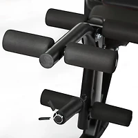 PRCTZ Adjustable Weight Bench with Olympic Squat Rack, Arm and Leg Developer, and Preacher Pad