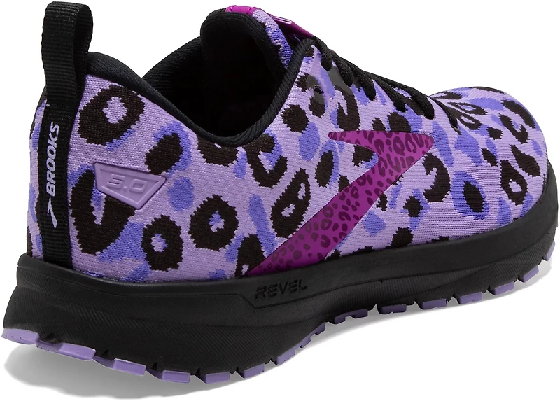 Brooks Women's Revel 5 Electric Animal Cheetah Running Shoes