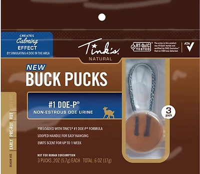 Tink's #1 Doe-P Buck Pucks 3-Pack