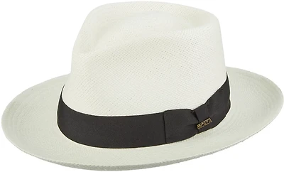 Scala Pronto Men's Hand Woven Panama C-Crown Fedora
