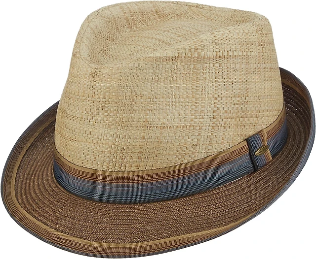 Scala Pronto Men's Crocheted Raffia Outback Hat at Hamilton Place