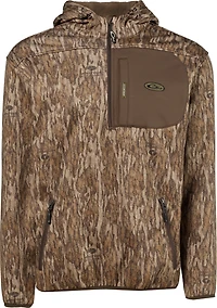 Drake Waterfowl Men's Endurance Mossy Oak 1/4 Zip Hooded Jacket