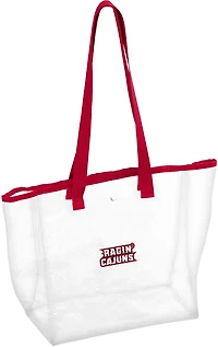 Logo Adults' University of Louisiana at Lafayette Stadium Clear Tote