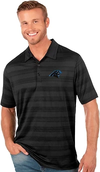 Antigua Men's Carolina Panthers Compass Short Sleeve Polo Shirt