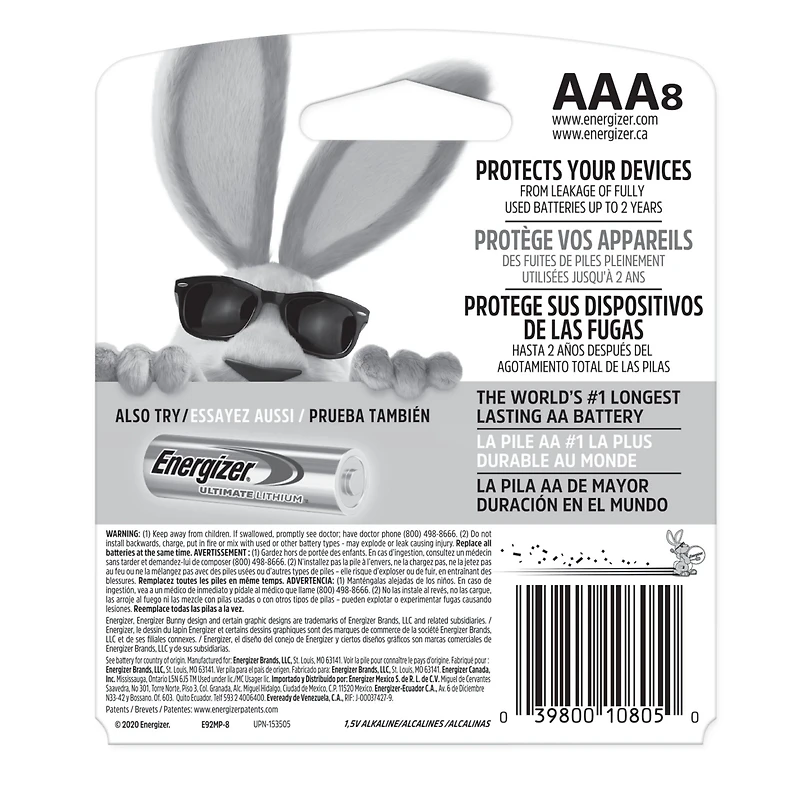 Energizer® Max AAA Batteries 8-Pack