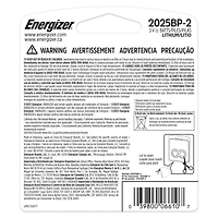 Energizer® Coin Lithium Batteries 2-Pack