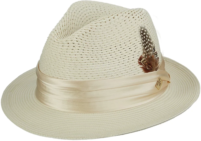 Stacy Adams Men's Vented Poly Fedora
