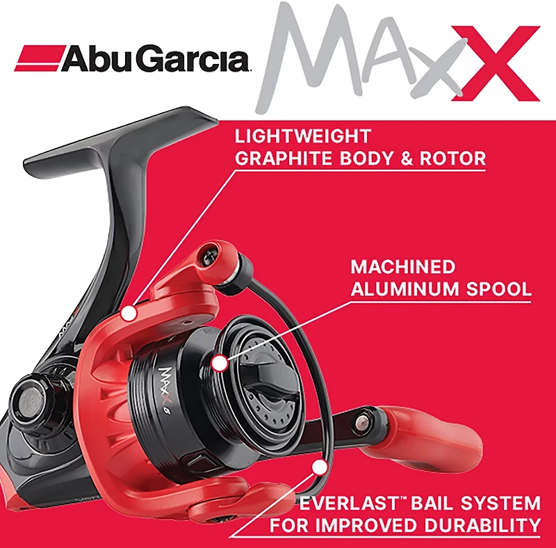 Abu Garcia Max-X 30 6'6" M Spinning Rod and Reel Combo