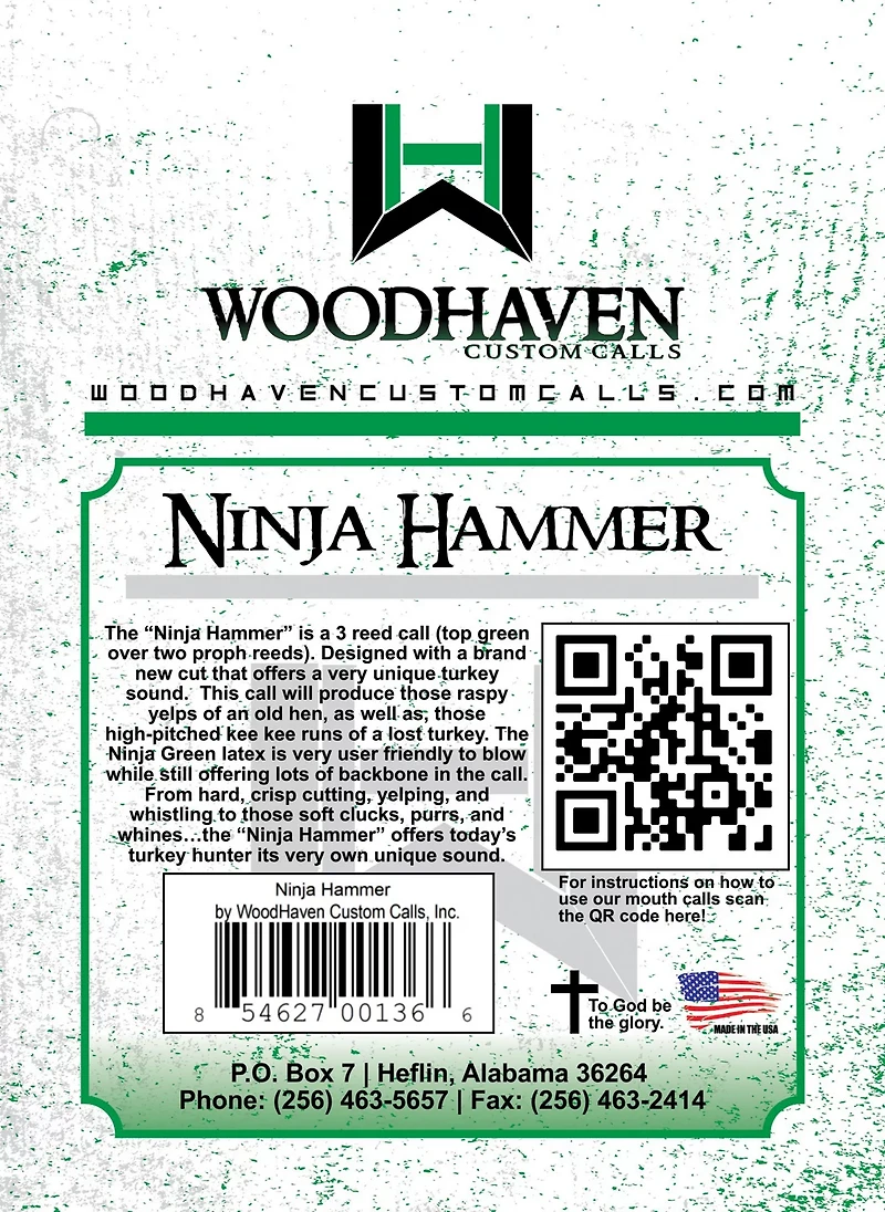 Woodhaven Ninja Hammer Turkey Call