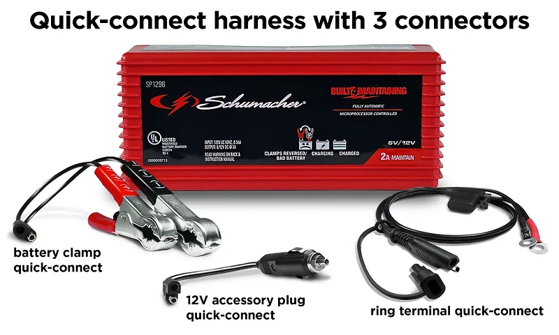 Schumacher Electric SP1296 6V 12V Automatic Battery Maintainer