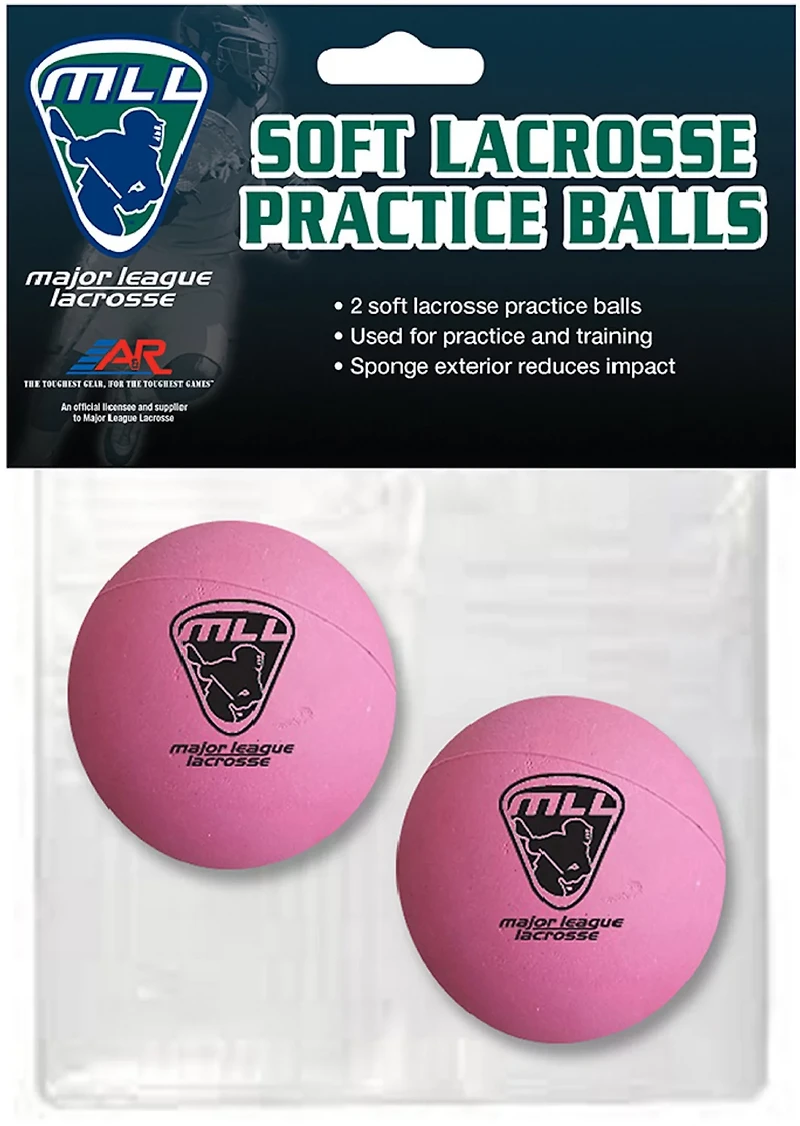 A&R MLL Soft Lacrosse Practice Balls 2-Pack
