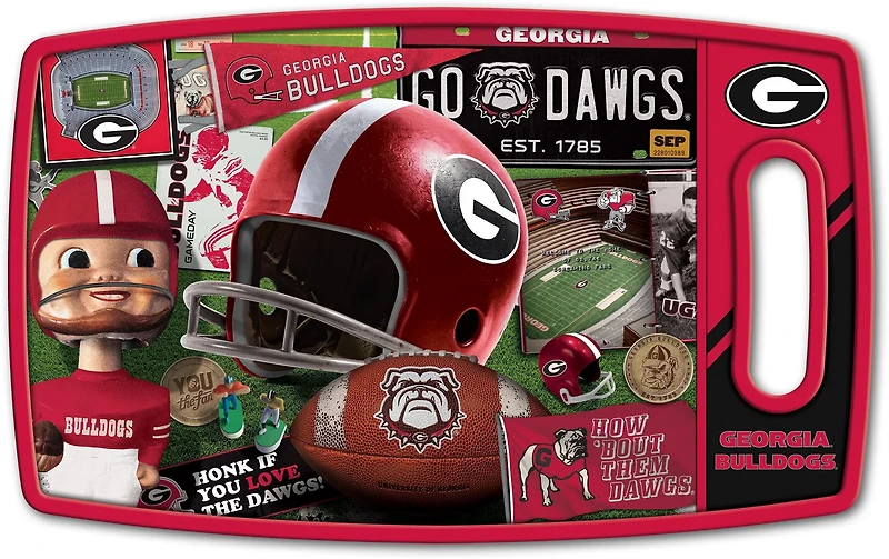 YouTheFan University Of Georgia Retro Series Cutting Board