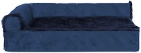 FurHaven Deluxe Velvet Chaise Lounge Medium Pet Bed