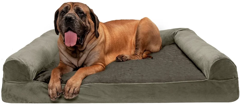 FurHaven Jumbo Plus Faux Fur Pet Dog Bed