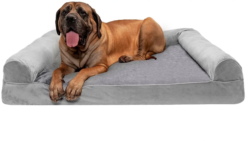 FurHaven Jumbo Plus Faux Fur Pet Dog Bed
