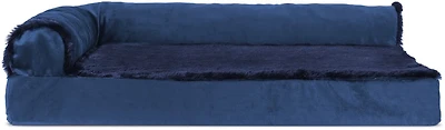 FurHaven Deluxe Velvet Chaise Lounge Large Pet Bed