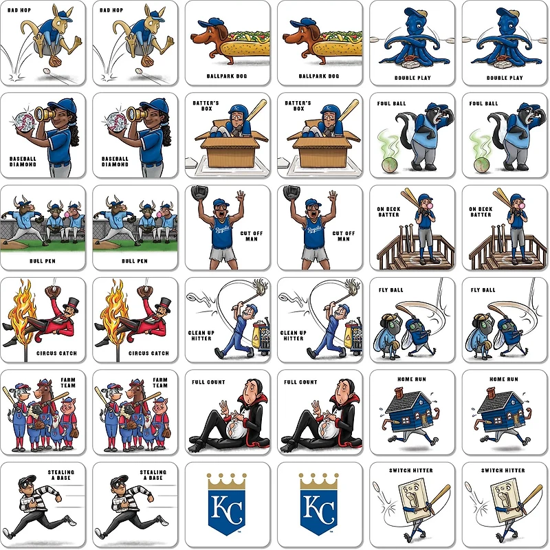 YouTheFan Kansas City Royals Memory Match Game