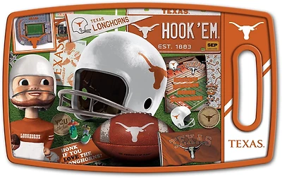 YouTheFan University Of Texas Retro Series Cutting Board