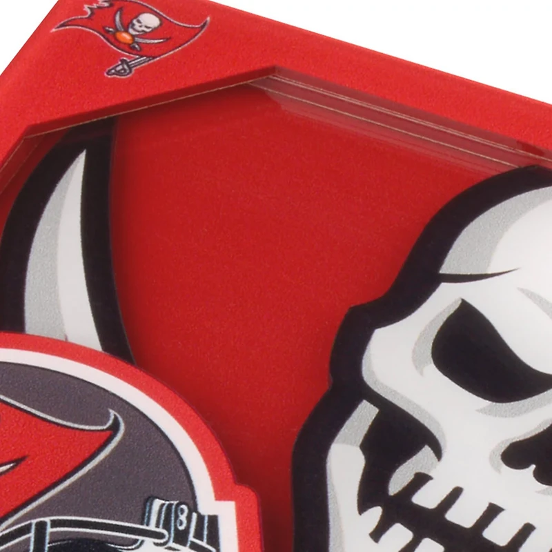 YouTheFan Tampa Bay Buccaneers 3D Series Coasters 2-Pack