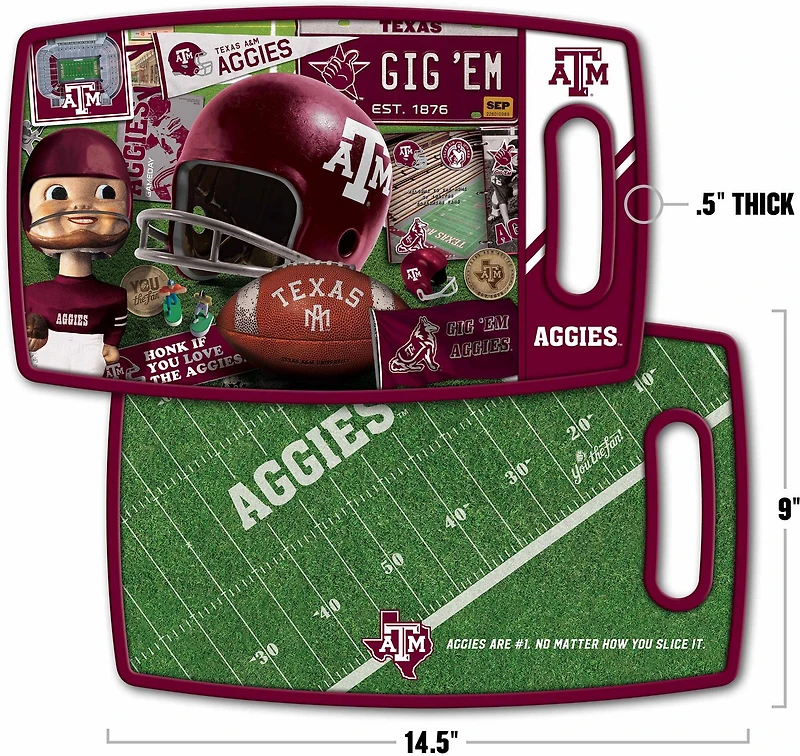YouTheFan Texas A&M University Retro Series Cutting Board