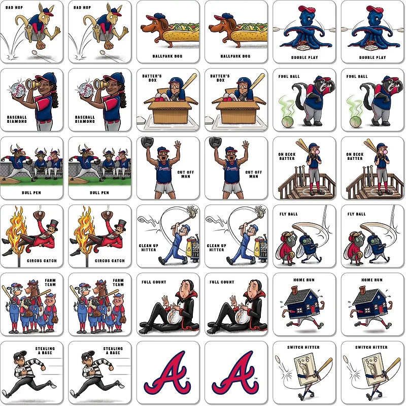 YouTheFan Atlanta Braves Memory Match Game