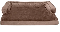 FurHaven Plush Velvet Comfy Couch Orthopedic Large Sofa Pet Bed