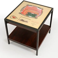 YouTheFan Kansas City Chiefs 25-Layer StadiumViews Lighted End Table