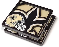 YouTheFan New Orleans Saints 3D Series Coasters 2-Pack