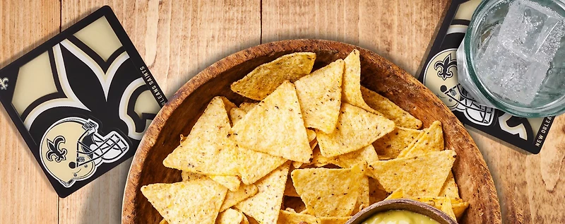 YouTheFan New Orleans Saints 3D Series Coasters 2-Pack