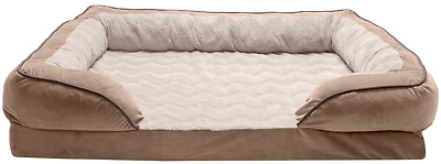 FurHaven Jumbo Velvet Waves Pet Dog Bed