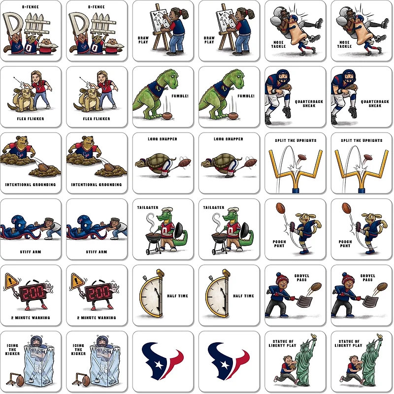YouTheFan Houston Texans Memory Match Game